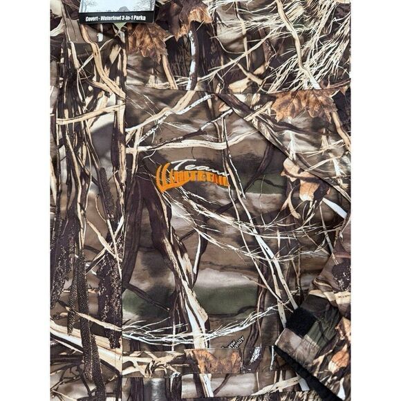 Realtree Camo Mens Hunting Jacket Insulated Waterfowl Parka 3XL Missing Hood - Picture 3 of 14
